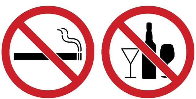 parar de beber e fumar antes de levantar os seios